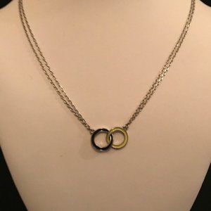 Lia Sophia - Silver, Blue & Yellow Necklace